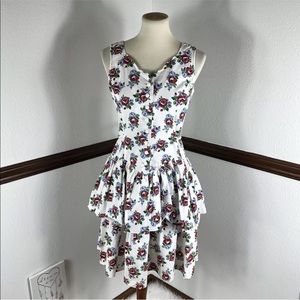 80s 90s Vintage SWEET MIRANDA floral dress 9